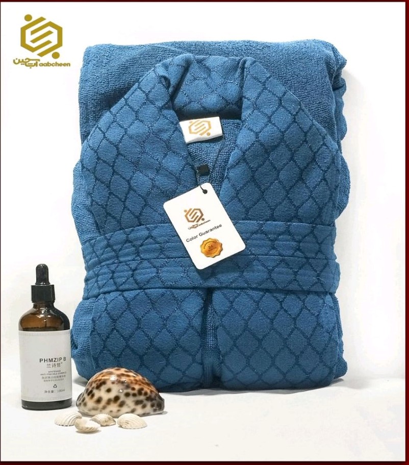 حوله پالتویی آبچین، مدل الماس، طرح لاله، رنگ کله غازی